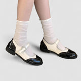 Aurenza - Chaussures Mary Jane femme bicolores