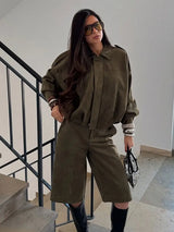 Malia | Veste de transition en vert élégant pour femme