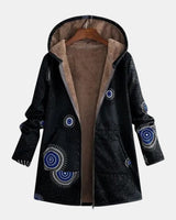 Sage – Veste Sherpa avec motif tribal