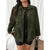 Mireya | Veste en velours côtelé avec poches pour femme