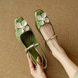 Genine - Escarpins slingback femme à talon bloc