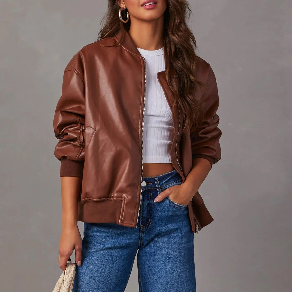 Indigo | Blouson aviateur oversize pour femme