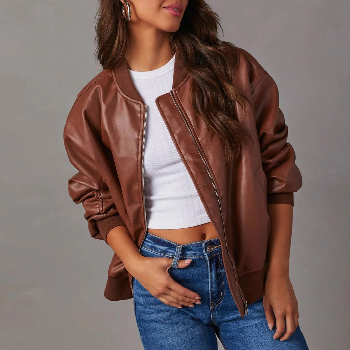 Indigo | Blouson aviateur oversize pour femme