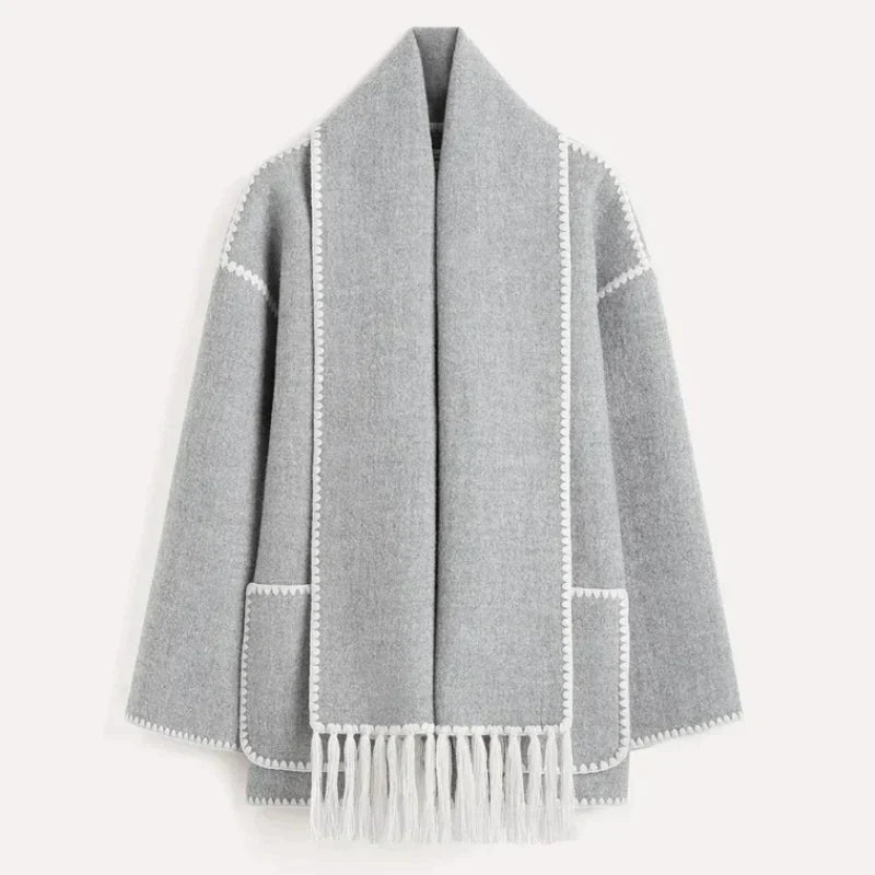 Shaelyn | Veste Écharpe à Devant Drapé pour Femme