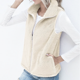 Navya | Gilet Douillet Avec Fermeture Éclair pour Femmes