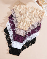 Culotte Femme En Dentelle Semi-Transparente