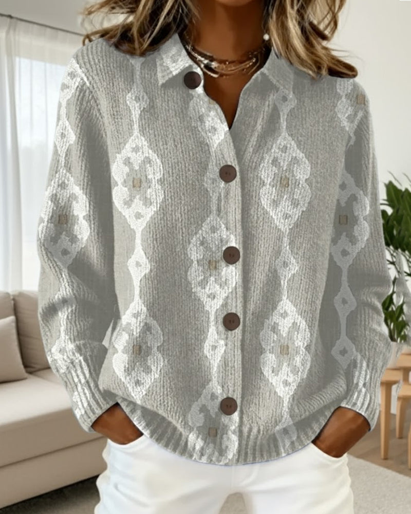 Gilet Col Polo Simple Rangée