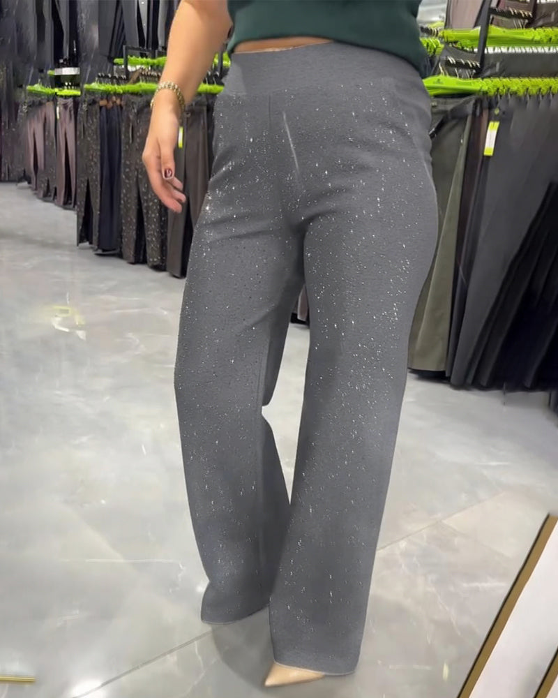 Pantalon Large Tendance Et Décontracté