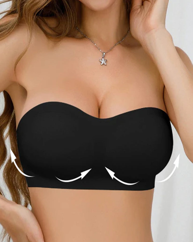 Soutien-Gorge Sans Bretelles Et Sans Armatures Avec Fermeture Latérale Croisée