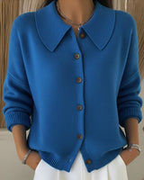 Pull Manches Longues À Revers Boutonnés