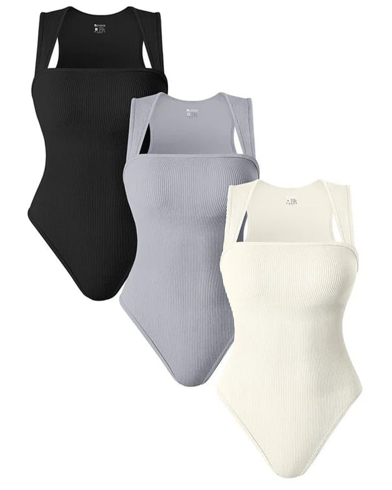 Body débardeur sans manches de couleur unie