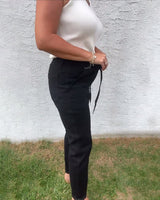 Pantalon Uni Décontracté Extensible