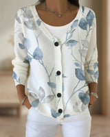 Cardigan Avec Ambiance À Inspiration Botanique
