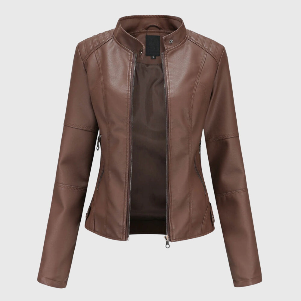 Helene | Veste en cuir élégante pour femme