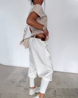 Pantalon Mode Couleur Unie Court
