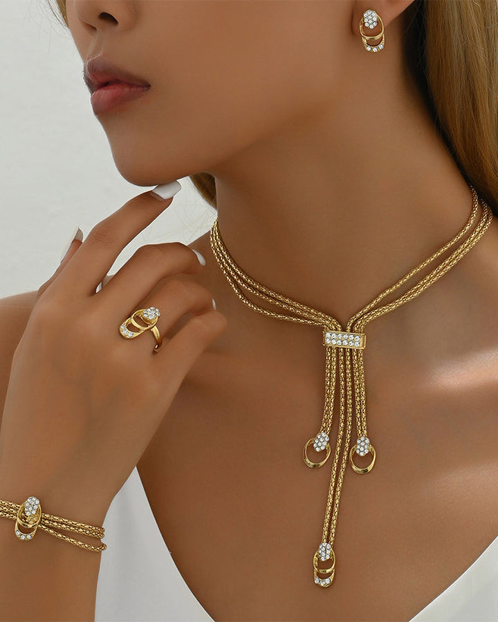 Ensemble collier et boucles d&