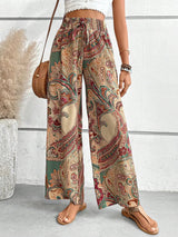 Layah | Pantalon taille haute à imprimé artistique pour femme