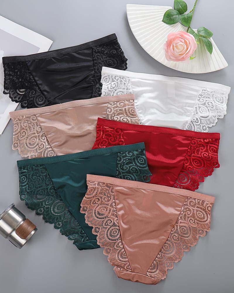 Set De Culottes Femme À Taille Haute En Couleurs Contrastées