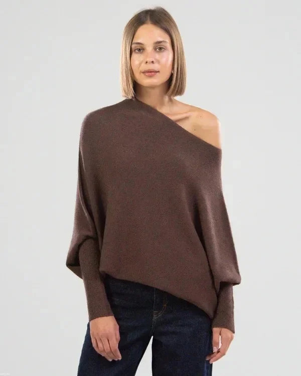 Amaris | Pull oversize à col convertible pour femme