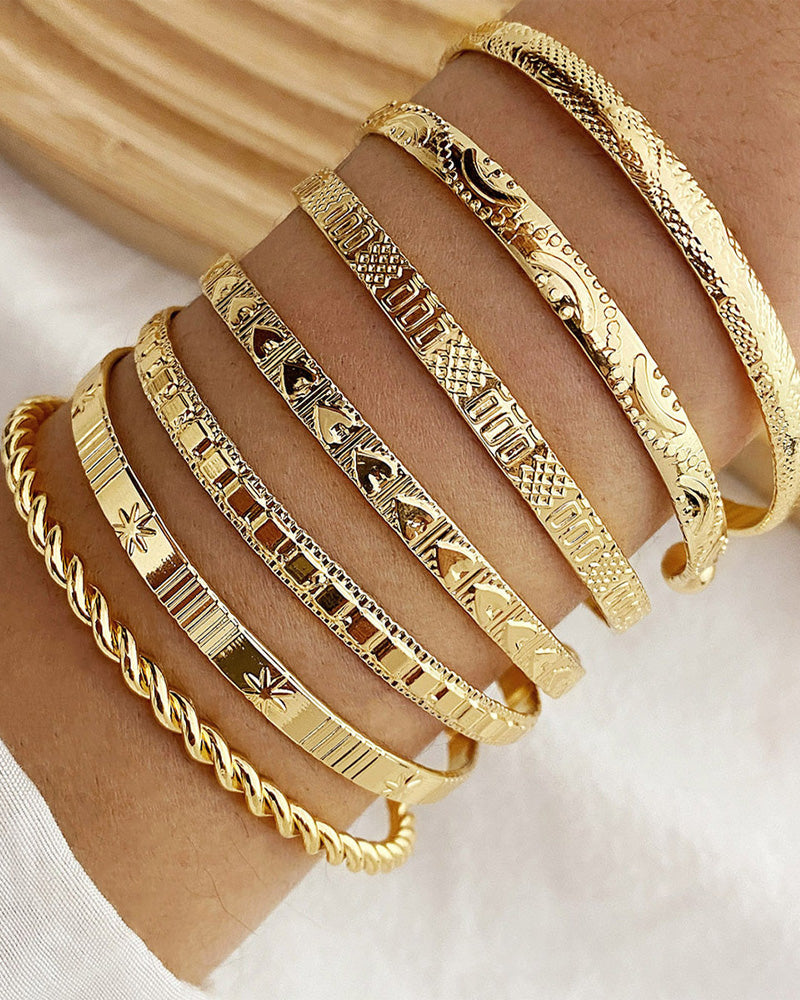 Bracelet étoile à six branches lot de 7 pièces
