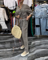 Costume Col Montant Poche Décontracté
