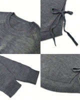 Pull Avec Manches Raglan Et Design De Nœud Latéral