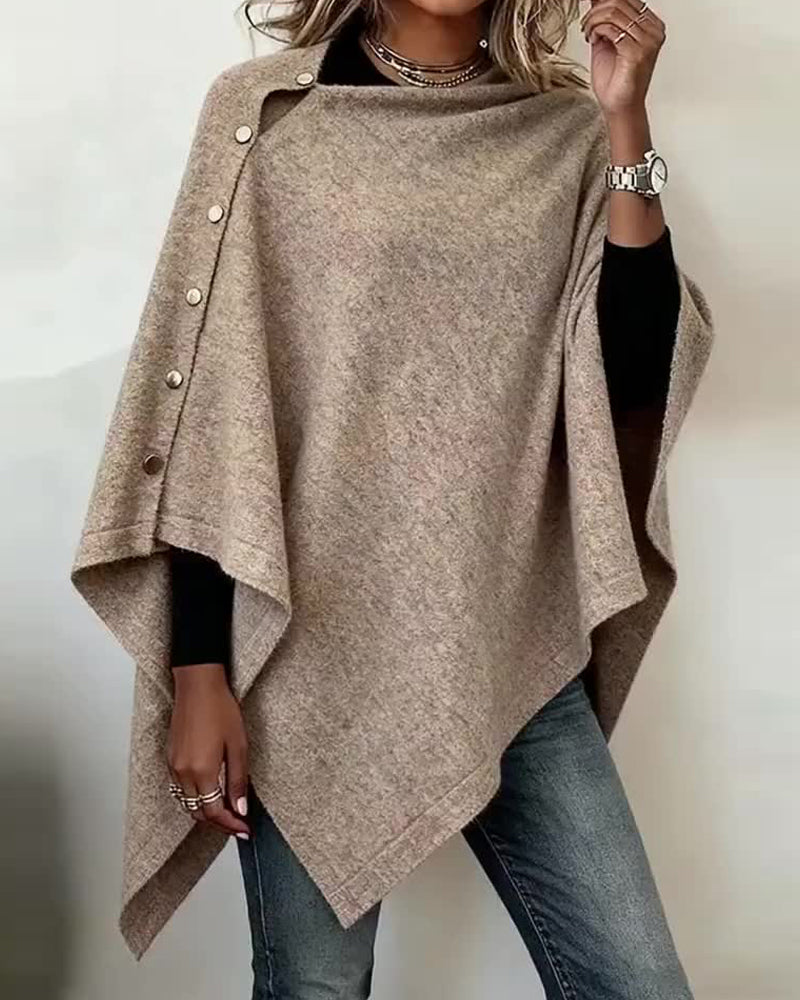 Pull Avec Style Cape, Allure Moderne Et Coupe Asymétrique