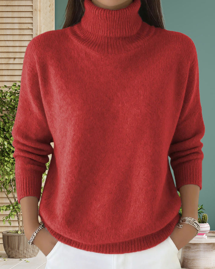 Pull Col Roulé Style Décontracté