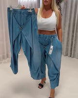 Pantalon Au Design Tendance En Forme De Lanterne