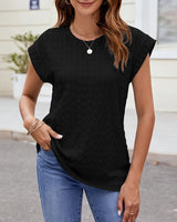 T-Shirt Col Rond Uni Manche Courte