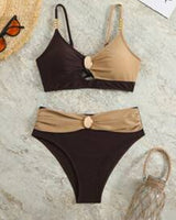 Maillot De Bain Haute Taille Sexy Soutien-Gorge Triangle