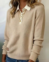 Pull À Revers Style Patchwork
