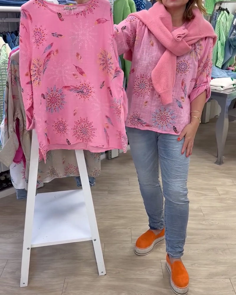 T-Shirt Manches Longues Imprimé