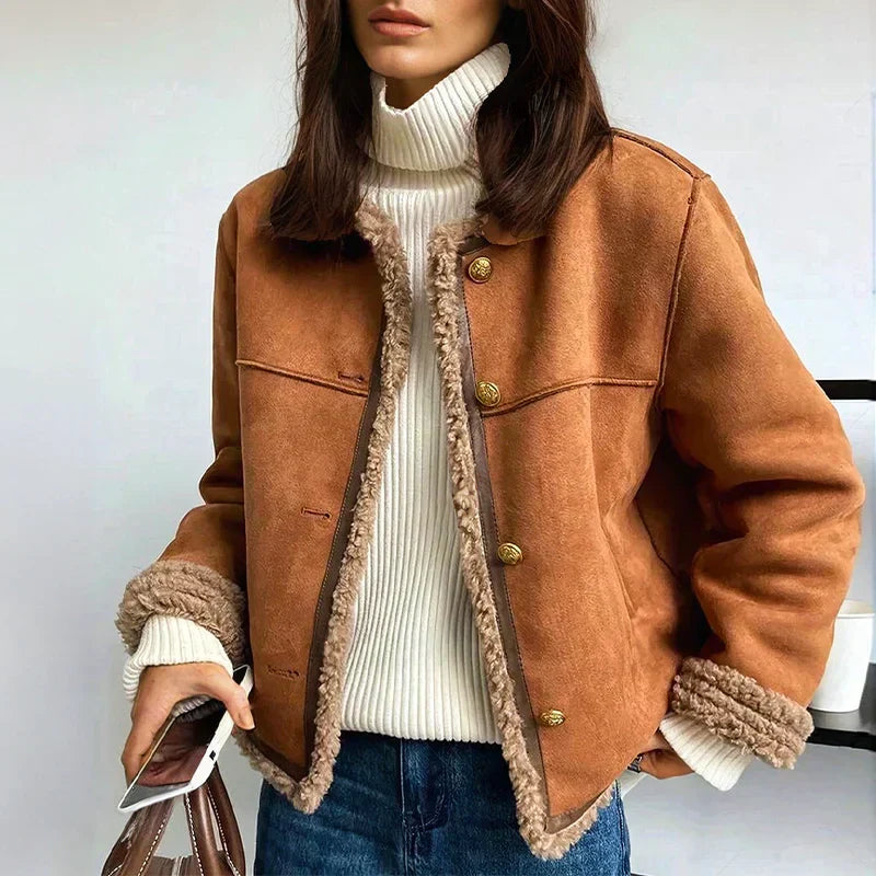 Skarlett | Veste d'hiver mi-longue à double boutonnage pour femmes