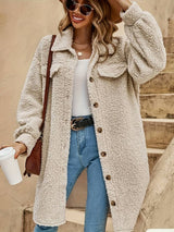 Karina | Manteau en peluche à coupe oversize pour femme