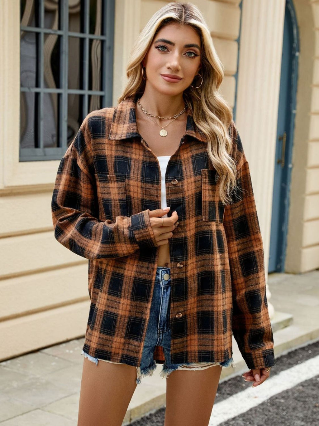 Oakley | Chemise à carreaux à manches longues pour femme