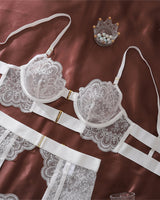 Sous-Vêtements Brodés Sexy Cinq Pièces