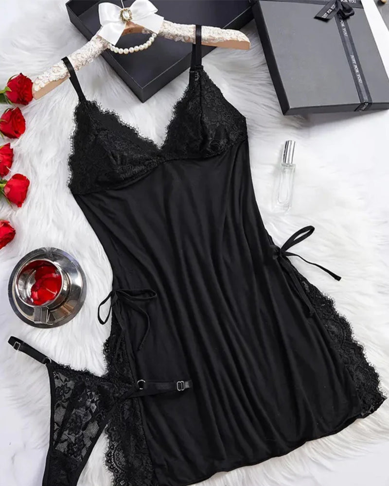 Lingerie Sexy Profond Décolleté En V