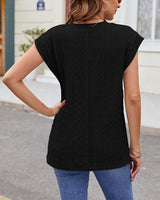 T-Shirt Col Rond Uni Manche Courte