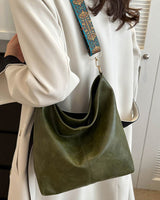 Sac seau vintage à bandoulière de grande capacité