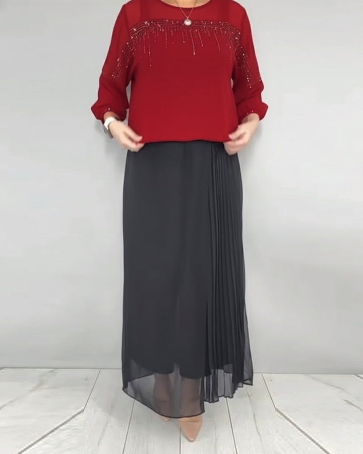 Blouse Maillage Éclaté Loose