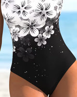 One-Piece Mode Imprimé Fleuri