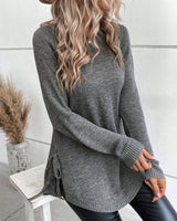 Pull Avec Manches Raglan Et Design De Nœud Latéral