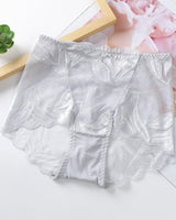 Culotte sexy en dentelle de couleur unie