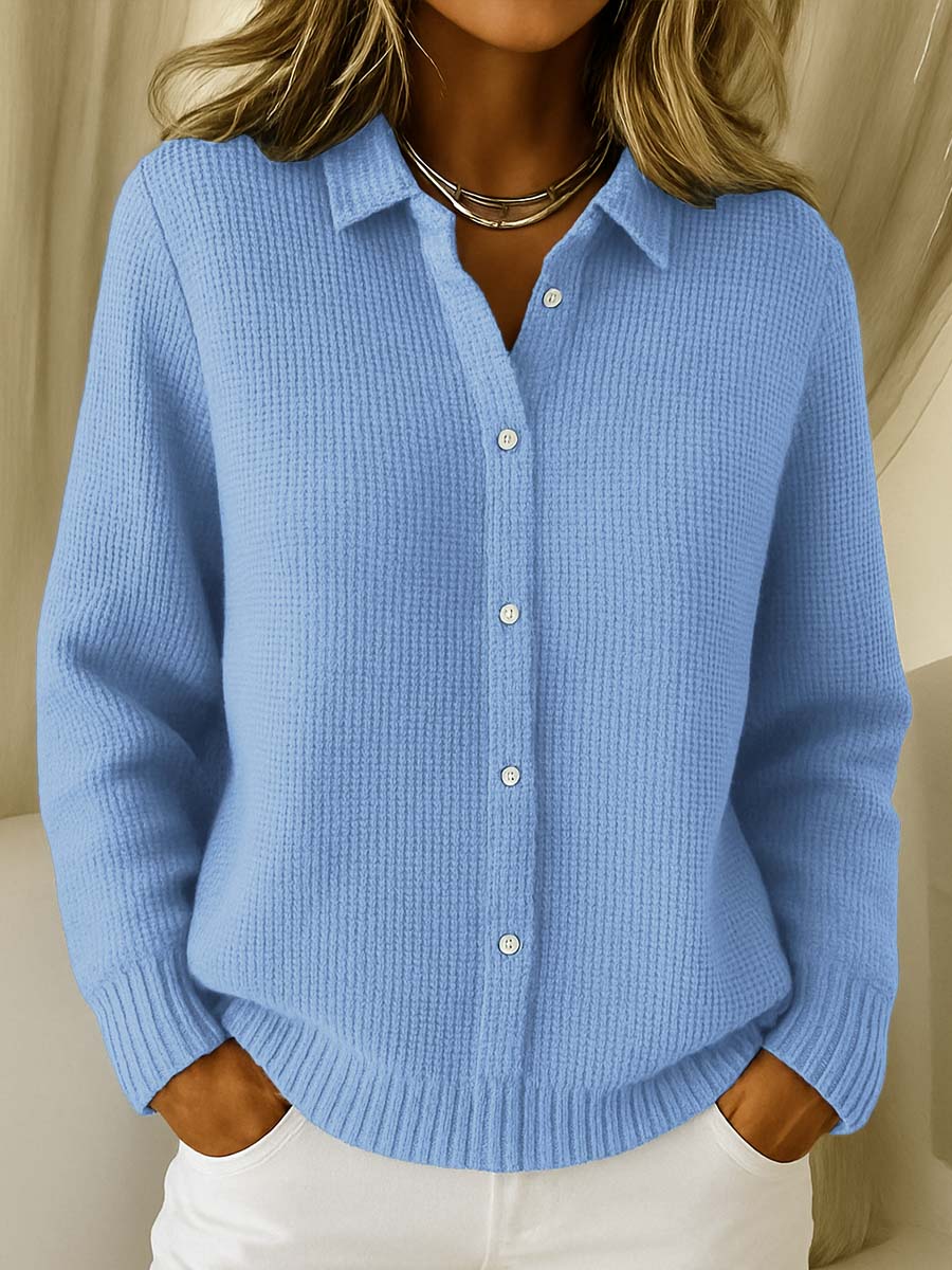 Katrina | Veste en tricot structurée avec boutons