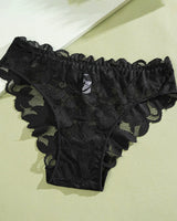 Culotte Femme En Dentelle Semi-Transparente