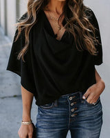 Kristina | Blouse élégante avec manches chauve-souris pour femmes