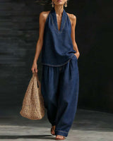 Set Mode Col Halter Jean