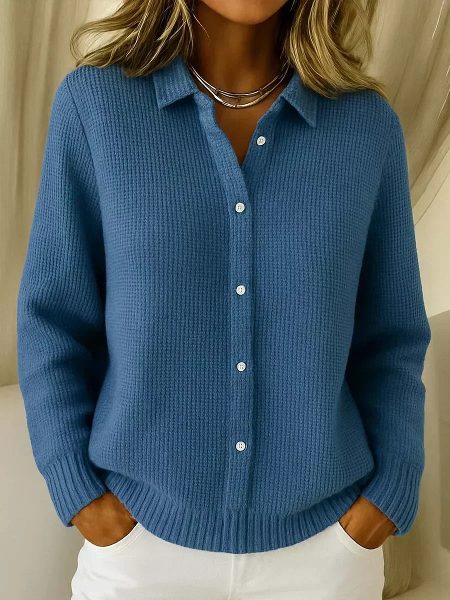 Héloïse - Cardigan en maille à trame marquée
