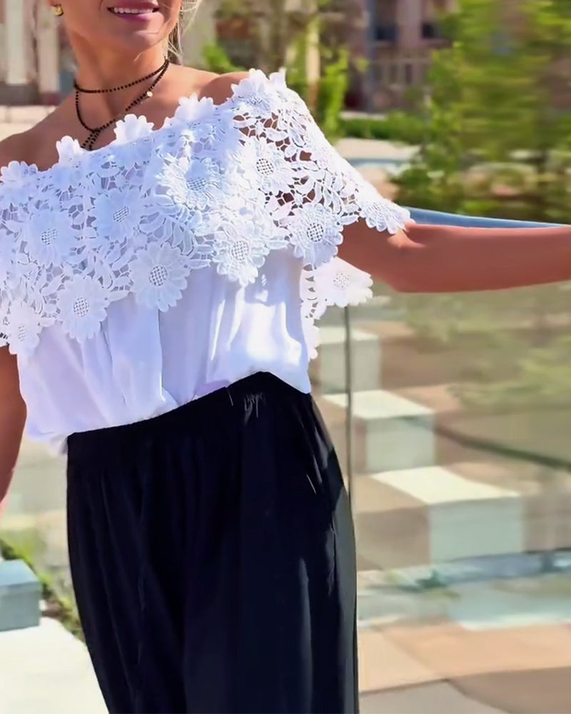 Blouse Dentelle Design Mode